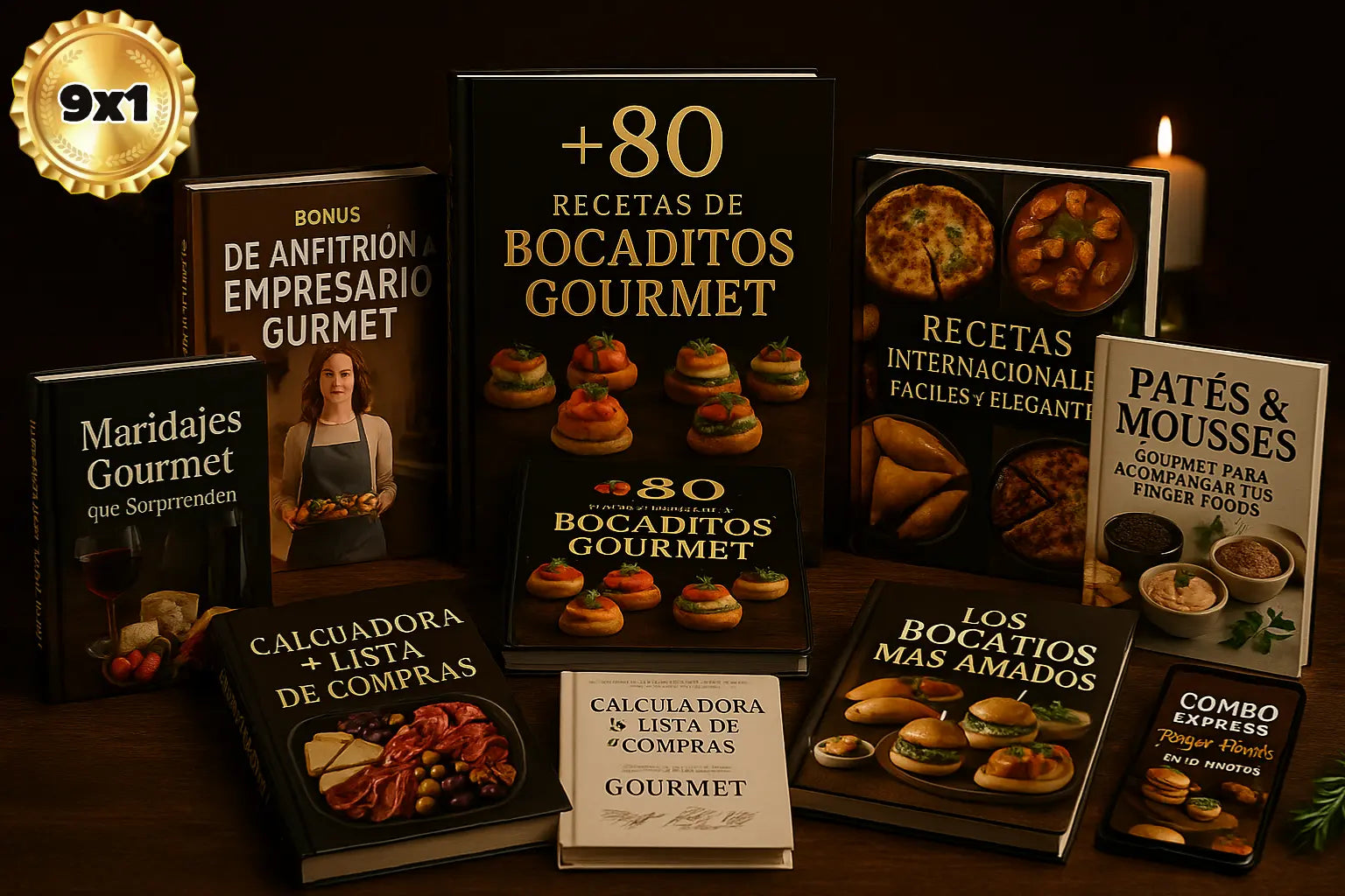 Combo 9x1 - Todos los ebooks gourmet